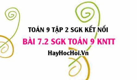 Bài 7.2 SGK Toán 9 tập 2 Kết nối tri thức